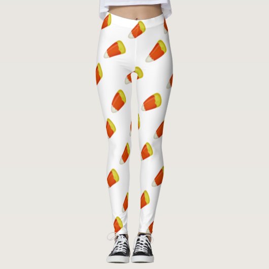 snoepjes van halloween snoepmaïs leggings (Voorkant)