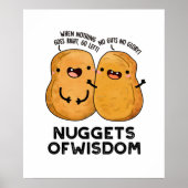 snoepjes van het weeshuis Wisdom Funny Food Pun Poster (Voorkant)