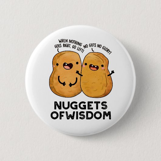 snoepjes van het weeshuis Wisdom Funny Food Pun Ronde Button 5,7 Cm (Voorkant)