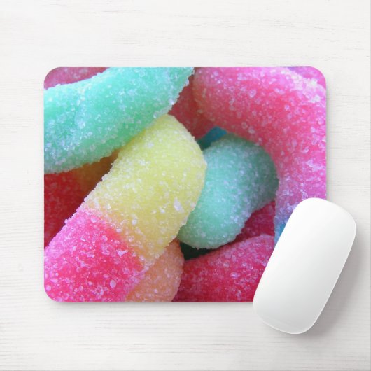 Snoepjes wormen muismat (Met muis)