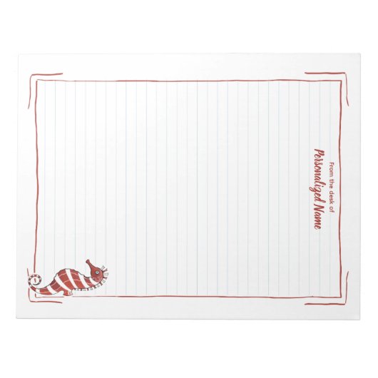 Snoepjes zeepaardvoering notitieblok (Voorkant)