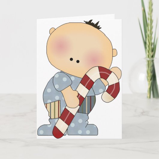 snoepjesjongen 2 feestdagen kaart (Voorkant)