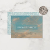 Snoepkaarten voor sympathie voor de hemel notitiekaartje (Voorkant / Achterkant in situ)