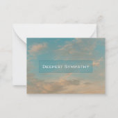 Snoepkaarten voor sympathie voor de hemel notitiekaartje (Voorkant)