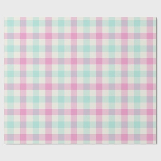 Snoepkatoen Gingham - Inpakpapier (Vlak)