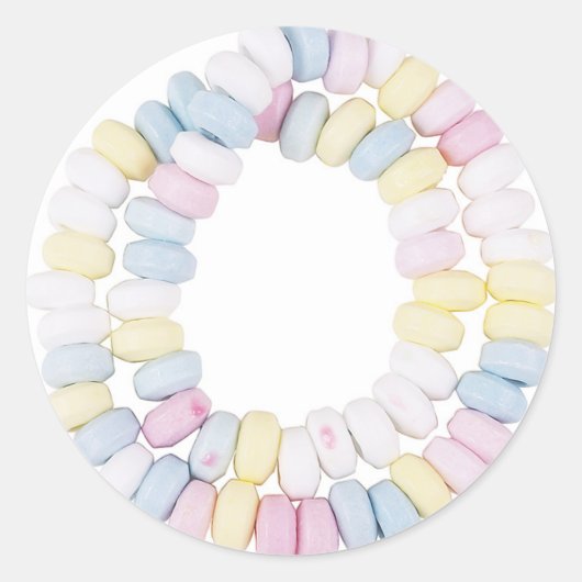 snoepketting ronde sticker (Voorkant)