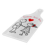 Snoepkoppel Snijplank met Aangepaste Tekst (Hoek)