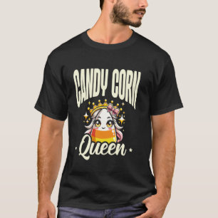 Snoepkorrel Koningin Gelukkig Halloweenavond T-shirt