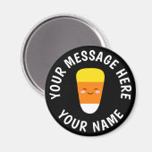 Snoepmais cartoon koelkastmagneet met aangepaste t magneet (Voorkant / Achterkant)