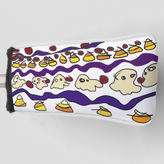 Snoepmais en spook golfheadcover (Voorkant)