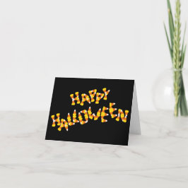 snoepmaïs happy halloween groet kaart
