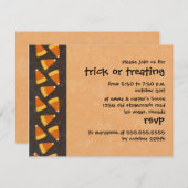 snoepmaïstruc of halloween-uitnodigingen kaart (Voorkant / Achterkant)
