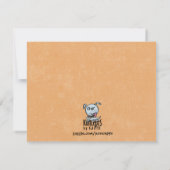 snoepmaïstruc of halloween-uitnodigingen kaart (Achterkant)