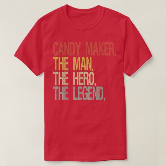 Snoepmaker de man de held de legende 321 t-shirt (Design voorkant)