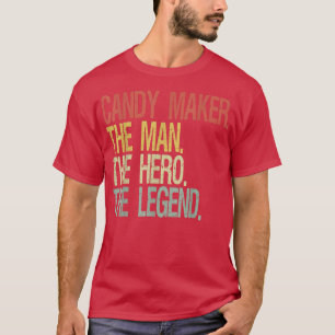 Snoepmaker de man de held de legende 321 t-shirt