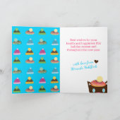 Snoepnaalden voor petten met een grappige katteker feestdagen kaart (Binnen)