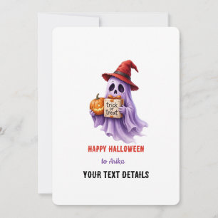 Snoepnaam Trick or Treat Cadeau, Griezelfeest Cade Kaart