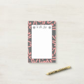 Snoeppermint-snoepsnoeren voor fijne kerst post-it® notes (Op bureau)