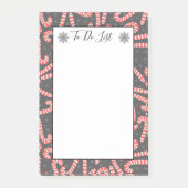 Snoeppermint-snoepsnoeren voor fijne kerst post-it® notes (Voorkant)