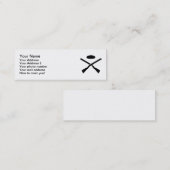 Snoeppistolen voor het schieten met een overval mini visitekaartje (Voorkant / Achterkant)