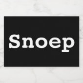 Snoeppot labels | opbergpotten voedselcontainer etiket (Enkel label)