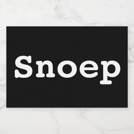 Snoeppot labels | opbergpotten voedselcontainer etiket (Enkel label)