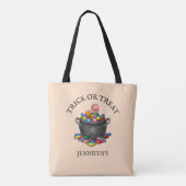 Snoeppot voor Trick or Treat Tote Bag (Achterkant)