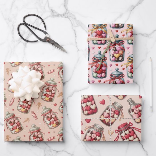Snoeppotten en lekkernijen inpakpapier vel (Voorkant)