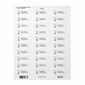 Snoepregen op Cupcake Etiket (Full Sheet)