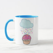 Snoepregen op Cupcake Mok (Links)