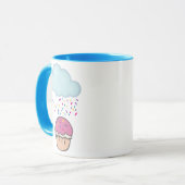 Snoepregen op Cupcake Mok (Voorkant links)