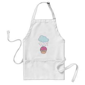 Snoepregen op Cupcake Standaard Schort