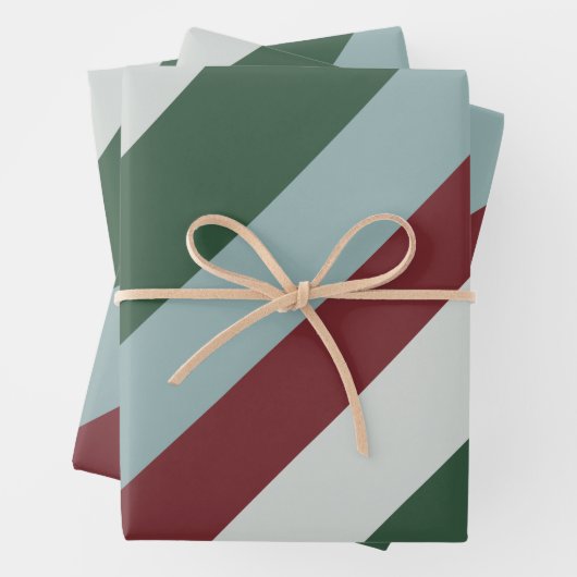 Snoepriemen met kerststrepen inpakpapier vel (In situ)