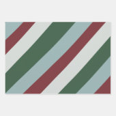 Snoepriemen met kerststrepen inpakpapier vel (Voorkant)