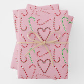 Snoepriet cadeau wrap 3 pack inpakpapier vel (In situ)