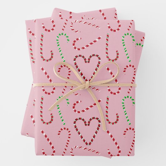 Snoepriet cadeau wrap 3 pack inpakpapier vel (In situ)