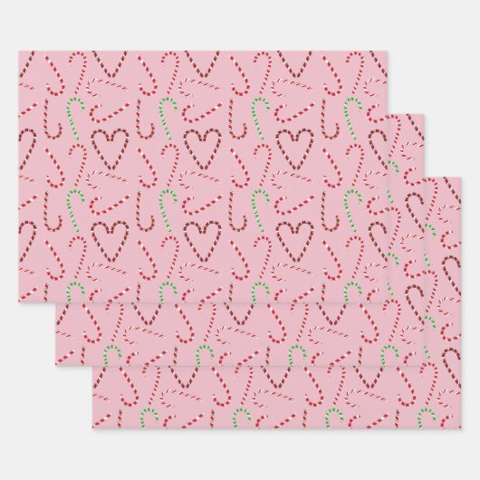 Snoepriet cadeau wrap 3 pack inpakpapier vel (Set)