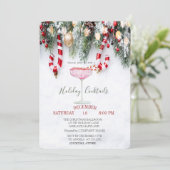 Snoepriet, dennenboomtakken Drink Kaart (Staand voorkant)