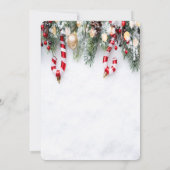 Snoepriet, dennenboomtakken Drink Kaart (Achterkant)