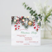 Snoepriet, dennenboomtakken Kerstmis Kaart (Staand voorkant)