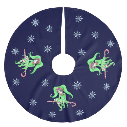 Snoepriet Elf kerstboomrok Kerstboom Rok (Voorkant)