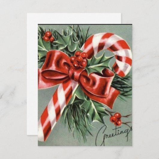 snoepriet feestdagenkaart (Voorkant / Achterkant)