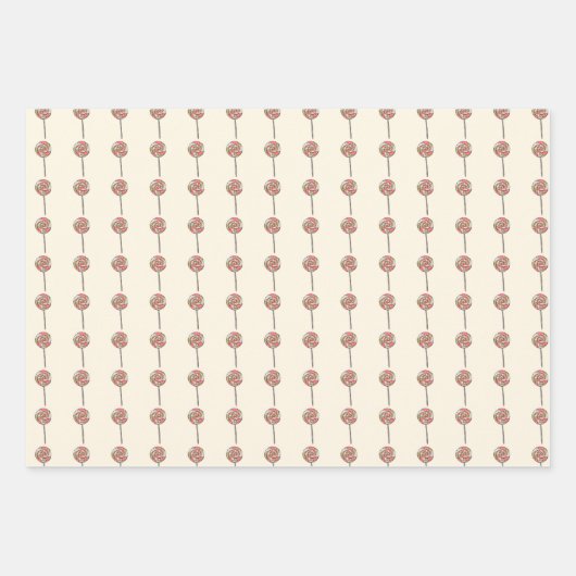 Snoepriet inpakpapier. Cadeauverpakking. Inpakpapier Vel (Voorkant)