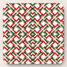 Snoepriet Kerst naadloos Flat Holiday Kaart Bier Onderzetter