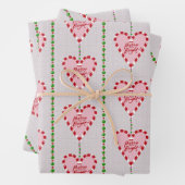 snoepriet Merry en Bright 3 pack cadeau wrap Inpakpapier Vel (In situ)