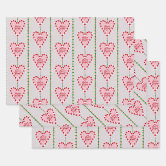 snoepriet Merry en Bright 3 pack cadeau wrap Inpakpapier Vel