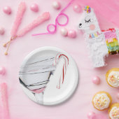 Snoepriet op Martini glas Papieren Bordje (Feest)