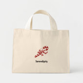 Snoepriet serendipiteit mini tote bag (Voorkant)