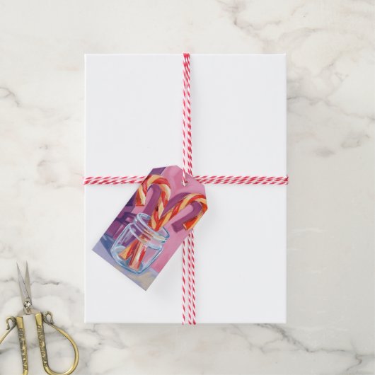 snoepriet | Vintage kerst Cadeaulabel (Met Touw)