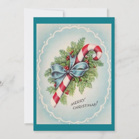  snoepriet voor prettige kerstmis feestdagenkaart (Voorkant)